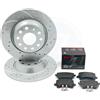 Kinetix Per Audi Q3 8U 2.0 Tdi 11-18 Forati Baffati Dischi Freno Posteriori Brembo 282mm