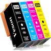 Veson 4x 364XL Cartucce per stampante compatibili con le cartucce HP 364XL per Photosmart 5520/10, 6510/20, 7510/20, Deskjet 3520, 3070A, 3522, Officejet 4610/20/22 (1 Nero, 1 Ciano, 1 Giallo, 1 Magenta)