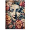 A.S. Création WTD DD133273 - Stampa su tela, motivo: Mona Lisa, colore: blu, 50 x 75 cm