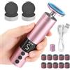 DWDHYEAN 2-in-1 Pedicure Elettrico Professionale Piedi 9 Velocità Regolabile con Batteria da 2000 mAh Lima per Piedi Elettrica Professionale Piedi Attrezzi Cuscinetti di Ricambio Calli Piedi Rimozione