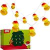 The Grinch Luci LED a Batteria Interni, Divertente Fata Lucine Decorative per Camera, Festa, Natale 1.7m (Verde 3D)