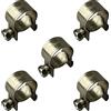 On1shelf Fascette stringitubo in acciaio inox, 6-8 mm, per tubo di benzina, colore: Argento