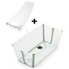 Stokke Vaschetta pieghevole Flexi Bath® con supporto per neonati - Transparent Green - Stokke®