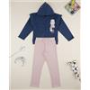 Prénatal Completo jogging felpato bambina blu/rosa