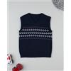 Prénatal Gilet bimbo blu con ricami