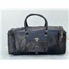 Vintage Borsa pelle di capra viaggio vera valigia palestra weekend pernottamento bors...