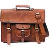 Originale Borsa a mano borsa per laptop vintage portapenne valigetta tracolla pelle mes...