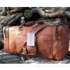 Originale Borsa Vintage Pernottamento 30'' Viaggio Weekend Bagaglio Borsone Vera Pelle ...