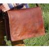 Fatto a mano Borsa da uomo in vera pelle vintage per laptop messenger fatta a mano