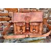 Originale Valigetta uomo vera vintage pelle marrone messenger bag tracolla laptop nuova