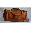 Fatto a mano Borsa da viaggio US da uomo 30" in vera pelle marrone borsone weekend sport p...