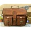 Originale Borsa a tracolla vintage in pelle da uomo S Messenger borsa per laptop valige...