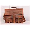 Originale Borsa messenger a tracolla da uomo in pelle marrone vintage comoda per laptop