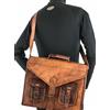 Originale Top Collage Nuova Borsa da Ufficio Uomo Pelle Messenger Valigetta Tracolla Bo...