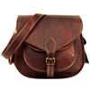 Fatto a mano BORSA DA SELLA IN VERA PELLE DI DESIGN FATTA A MANO RETRÒ RUSTICA VINTAGE PEL...