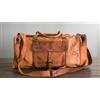 Originale Borsa da viaggio bagaglio in vera pelle fatta a mano weekend notte borsone pa...