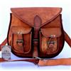 Fatto a mano Borsa a mano da donna vintage in pelle 13" borsa a tracolla hobo messenger to...