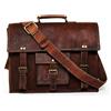 Originale Borsa a tracolla nuova marrone vera pelle di capra vintage per laptop messenger