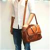 Originale Borsa uomo grande 18" per laptop vera pelle marrone vintage valigetta ufficio...