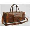 Originale Borsone da viaggio 25" uomo marrone vintage originale borsone palestra tote p...