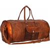 Originale Borsone borsone vintage in vera pelle da notte palestra viaggio weekend