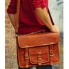 Originale Borsa da uomo a tracolla messenger in pelle da 18" valigetta per laptop una b...