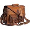 Fatto a mano Borsa da uomo in vera pelle per laptop messenger borsa vintage fatta a mano