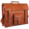 Originale 15, borsa a tracolla in pelle marrone vintage da uomo messenger laptop valige...