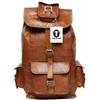 Originale Zaino da uomo in pelle 20" messenger escursionismo laptop zaino vintage borsa...