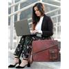 Originale Portafoglio da uomo 16" originale S.L.J in pelle cartella messenger borsa per...