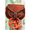 Fatto a mano Borsa in vera pelle vintage tracolla tracolla marrone borsetta donna stile bo...