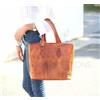 Fatto a mano Borsa donna 16" fatta a mano in pelle borsetta secchiello tutti gli accessori...