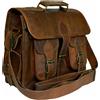 Fatto a mano Borsa a tracolla 18" da uomo e donna in morbida pelle vintage messenger per l...