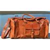 Fatto a mano Borsone da uomo in vera pelle 24" per palestra all'aperto viaggio weekend bag...
