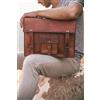 Vintage Borsa per laptop in pelle messenger 15'' nuova business vintage valigetta tra...