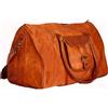 Fatto a mano Borsa uomo vera pelle grande vintage borsone viaggio palestra weekend notte n...