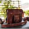 Originale Borsa per laptop in vera pelle borsa da lavoro 15"" valigetta messenger traco...