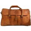 Fatto a mano Borsa uomo vera pelle media vintage borsone viaggio palestra weekend notte 20"