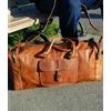 Fatto a mano Borsone da uomo in vera pelle 25" per palestra all'aperto viaggio weekend bag...