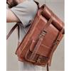 Fatto a mano Zaino vintage in pelle da uomo 22" borsa a tracolla borsa messenger zaino bor...