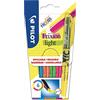PILOT - Set di 6 FriXion Light - Evidenziatori Cancellabili in Colori fluorescenti - 1 giallo, 1 Rosa, 1 Verde, 1 Blu, 1 Arancione, 1 Viola - Punta a scalpello per tratti fini o larghi