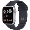 Apple Watch Series SE 2 (2022) GPS 40 mm - Alluminio Argento - Cinturino Sport Nero, fair