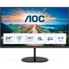 AOC Monitor AOC V4 Q24V4EA LED display 60,5 cm (23.8") 2560 x 1440 Pixel 2K Ultra HD Nero [Q24V4EA]