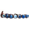 TAMASHII Bracciale Tibetano in Agata Blu Striata BHS900-141