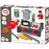 Ecoiffier- 100% Chef Set Stoviglie da Cucina con Fornello Giocattolo, +18 mesi, 7900002549