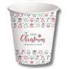 50 Bicchierini Di Carta Da 75ml Fantasia Christmas Candy - Perfetti Per Il Caffè!
