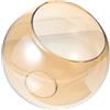Homoyoyo Paralume in Vetro Trasparente Sfera con Doppia Apertura per Lampade Paralume Ricambio per Lampadari Sospensione Moderno per Cucina e Camera da Letto