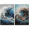 Home ESPRIT Quadro mare e oceano 80 x 3 x 120 cm (2 pezzi)
