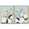 DKD Home Decor Quadro Fiori (60 x 4 x 80 cm) (2 pezzi)