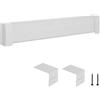 VEVOR Copritermosifone, Profilo Angolare per Battiscopa Riscaldante, Serie Premium da 1222 mm, Copritermosifone Elettrico Standard per Ristrutturazioni Domestiche, in Acciaio Resistente, Bianco